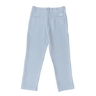 Henry Duvall Bradford Trousers for boys in blue gray herringbone, classic fall and winter pants with elastic back, heirloom-inspired English heritage style