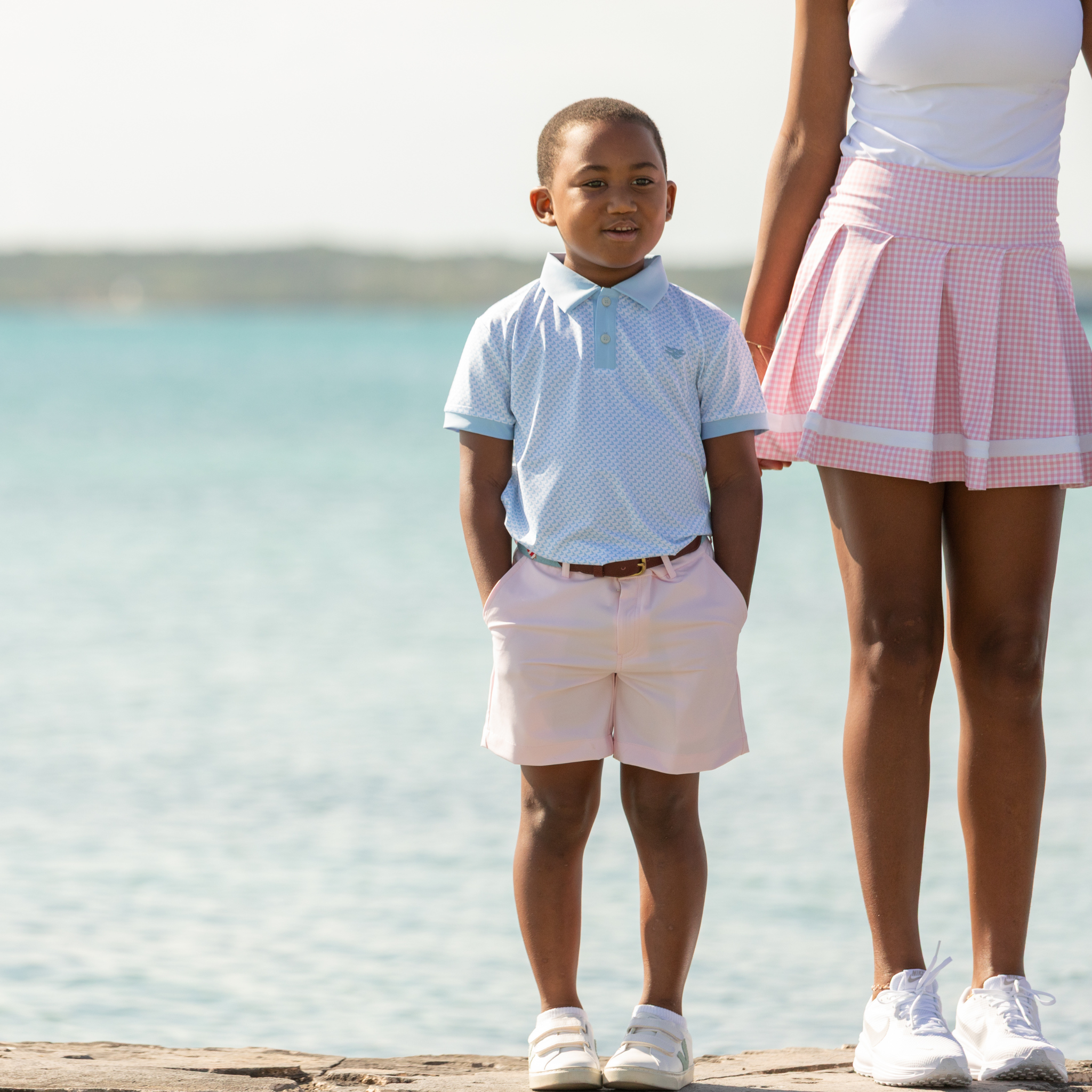 Henry Duvall Trinity women’s tennis skirt in stretchy performance fabric with built-in shorts, classic preppy athletic skort for tennis, pickleball, and everyday wear