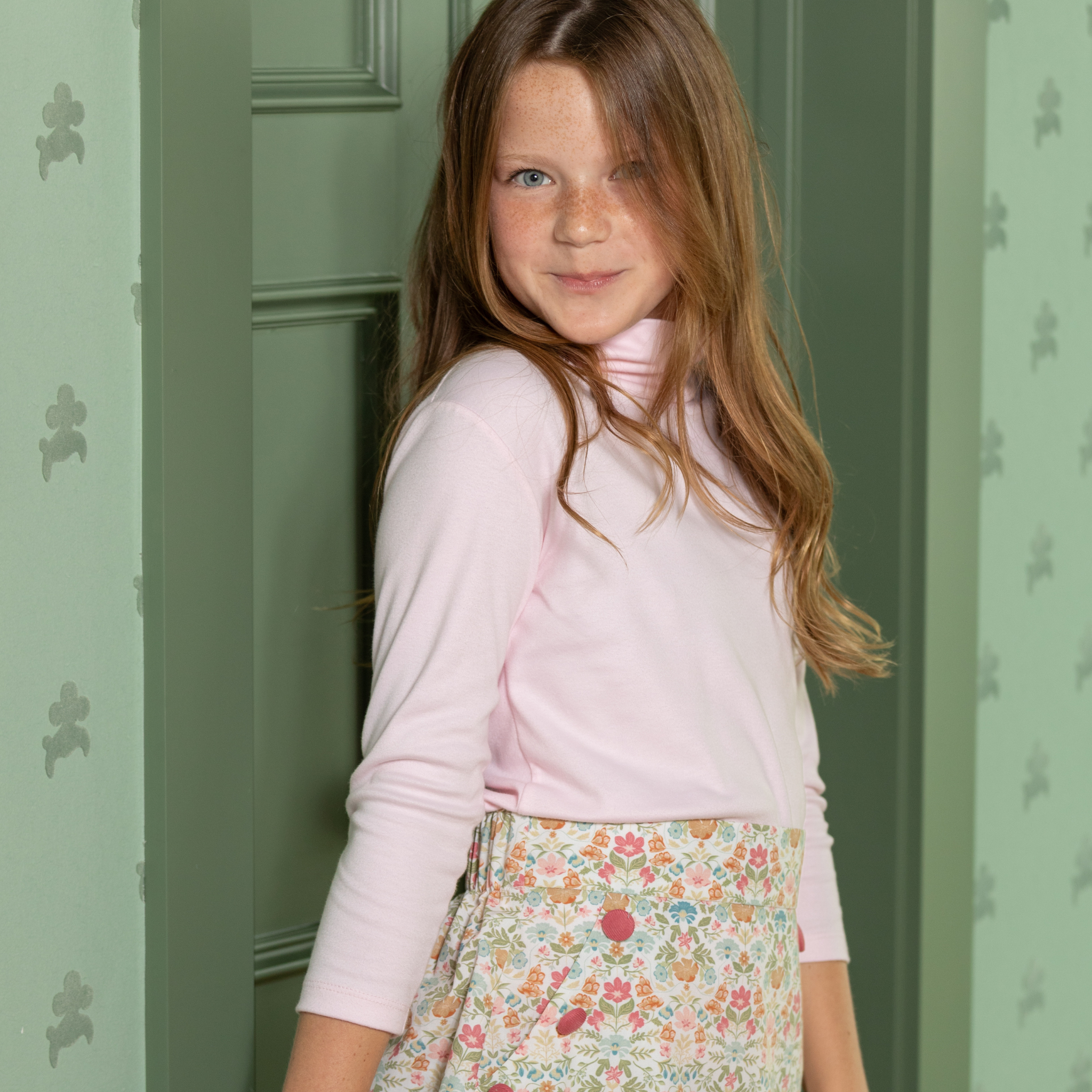 Henry Duvall classic unisex children’s turtleneck for boys and girls, designed for layering throughout fall and winter.