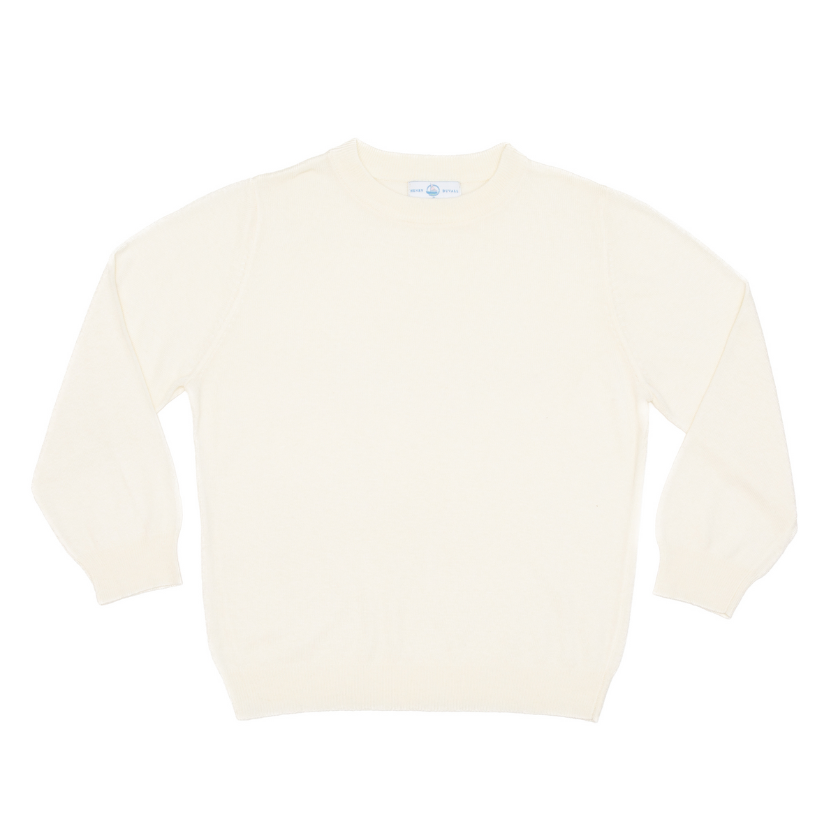 Christopher Crewneck Sweater in 8th Street Ivory – Henry Duvall