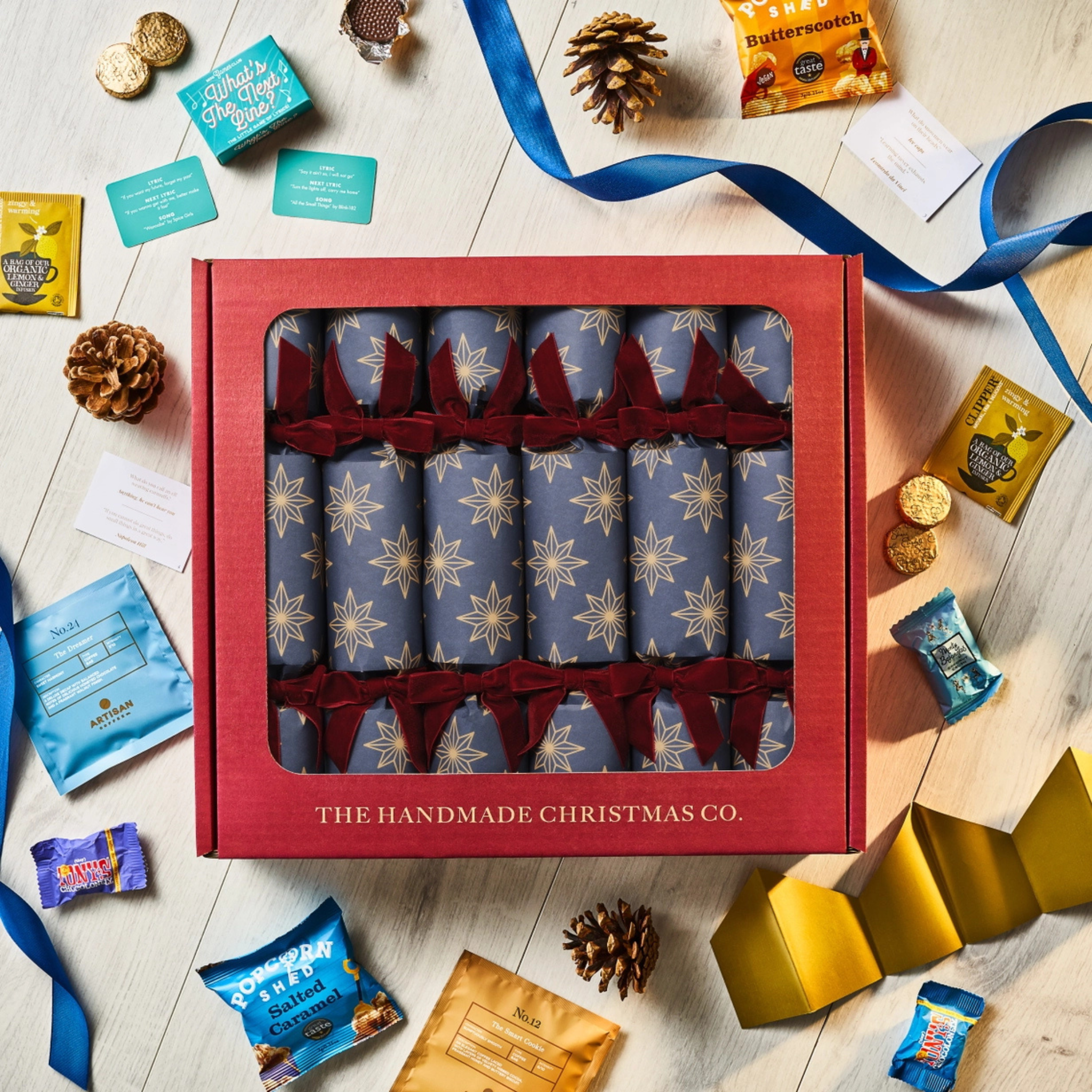 Beautiful handmade Christmas crackers imported from the UK