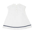 Isabel Dress in Classic White Seersucker - Henry Duvall