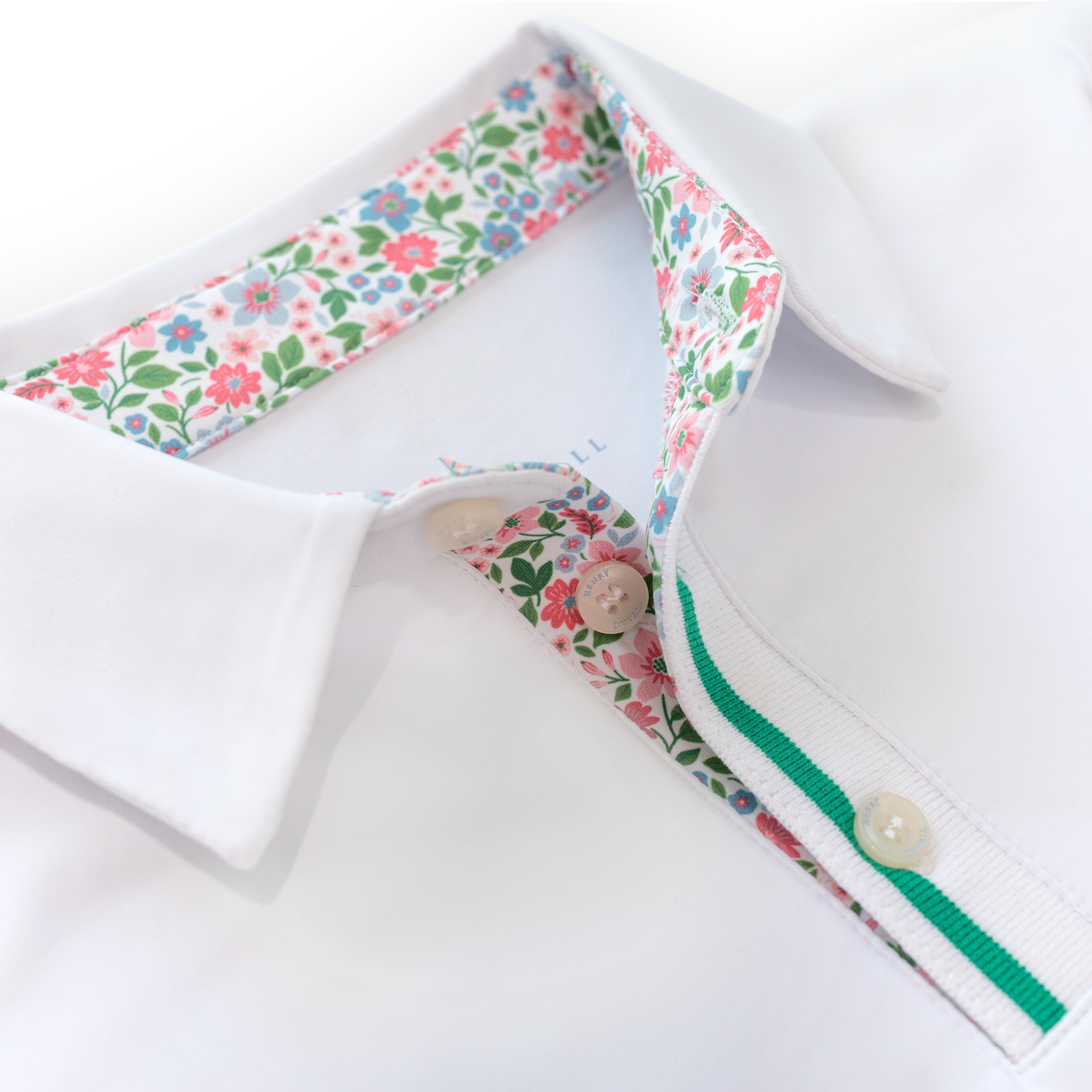 Henry Duvall Henley Polo for boys in lightweight performance fabric, wrinkle-resistant and stain-resistant classic preppy polo shirt for school and everyday wear.