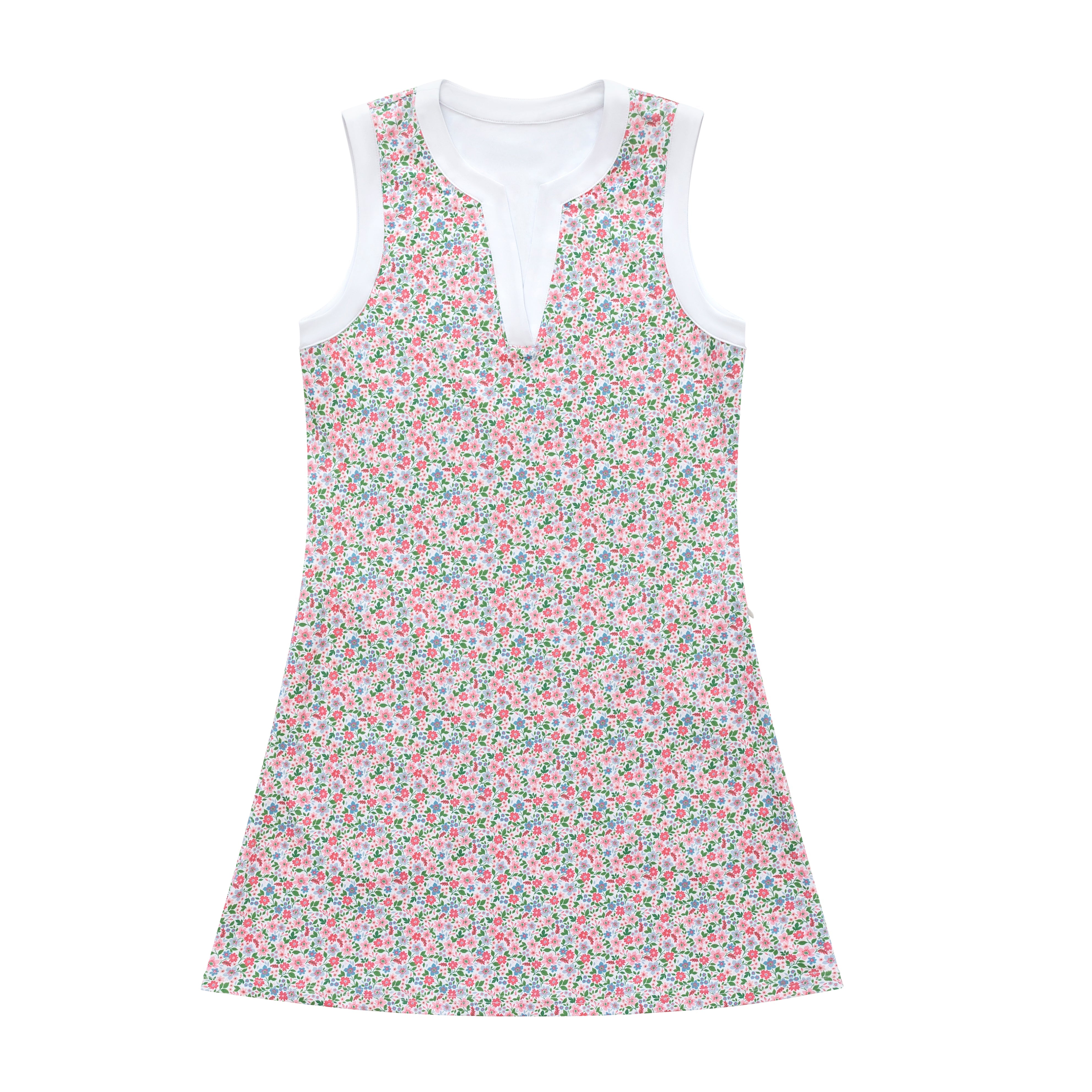 Henry Duvall x MidSpring Sport women’s floral athleisure dress, sleeveless performance dress for errands, travel, and everyday wear