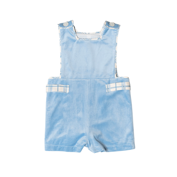 James Henry Jon Jon in Bay Tree Blue Velvet – Henry Duvall