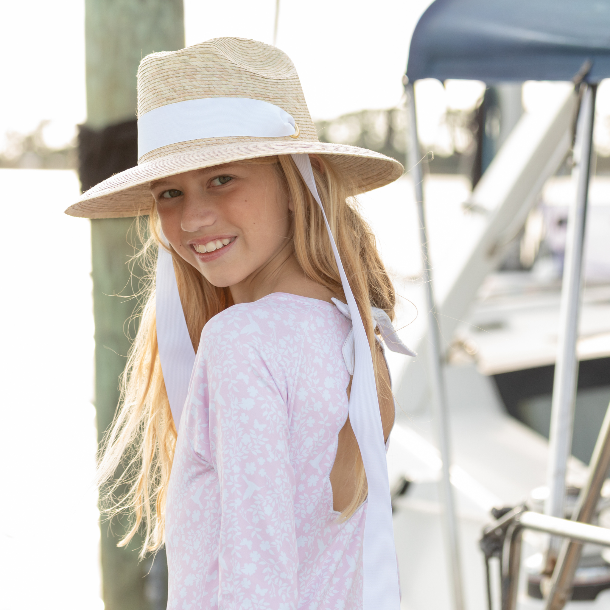 Girls Wide Brimmed Sun Hat - Henry Duvall