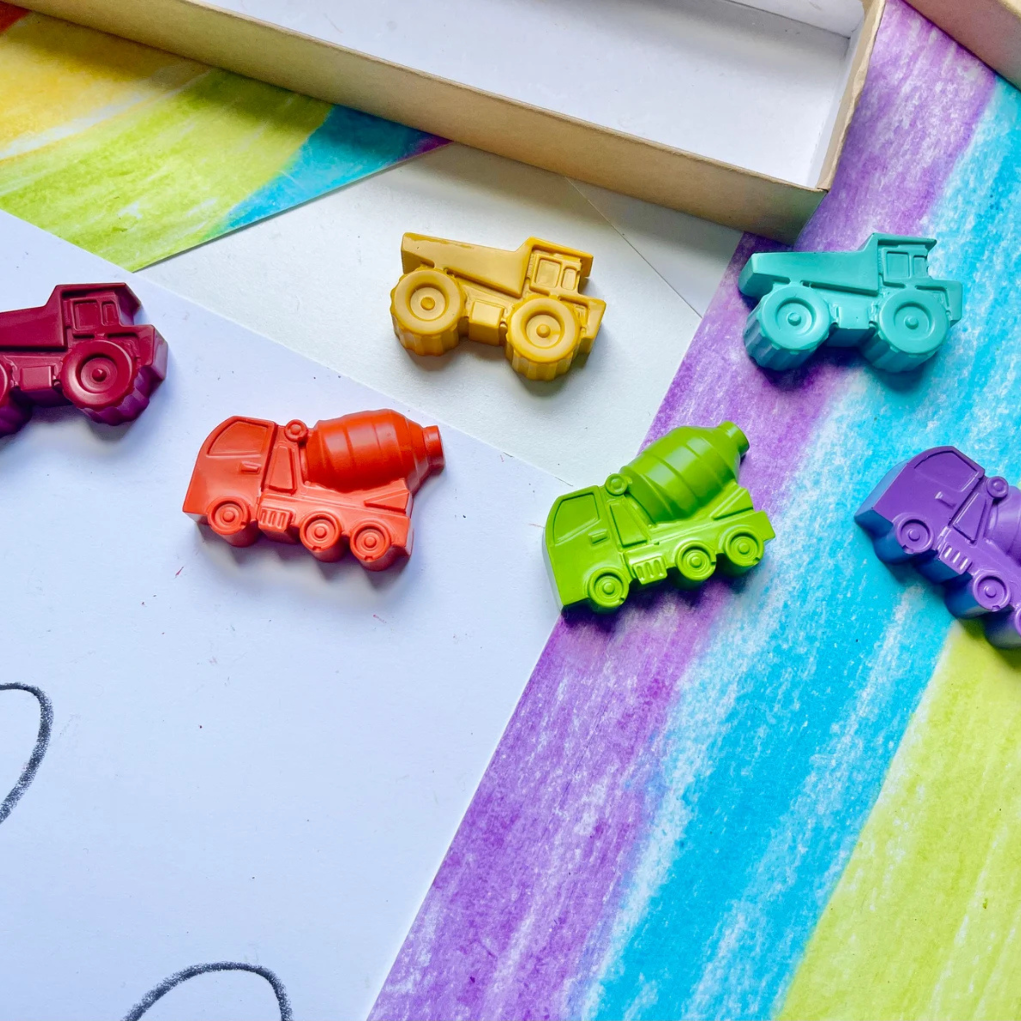 Construction Crayon Stocking Stuffer