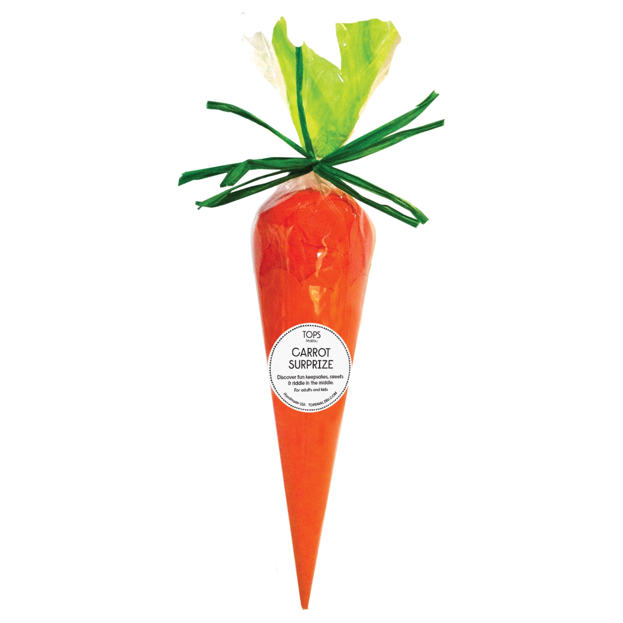 Easter Surprize Cone by TOPS Malibu filled with small springtime toys and treats.