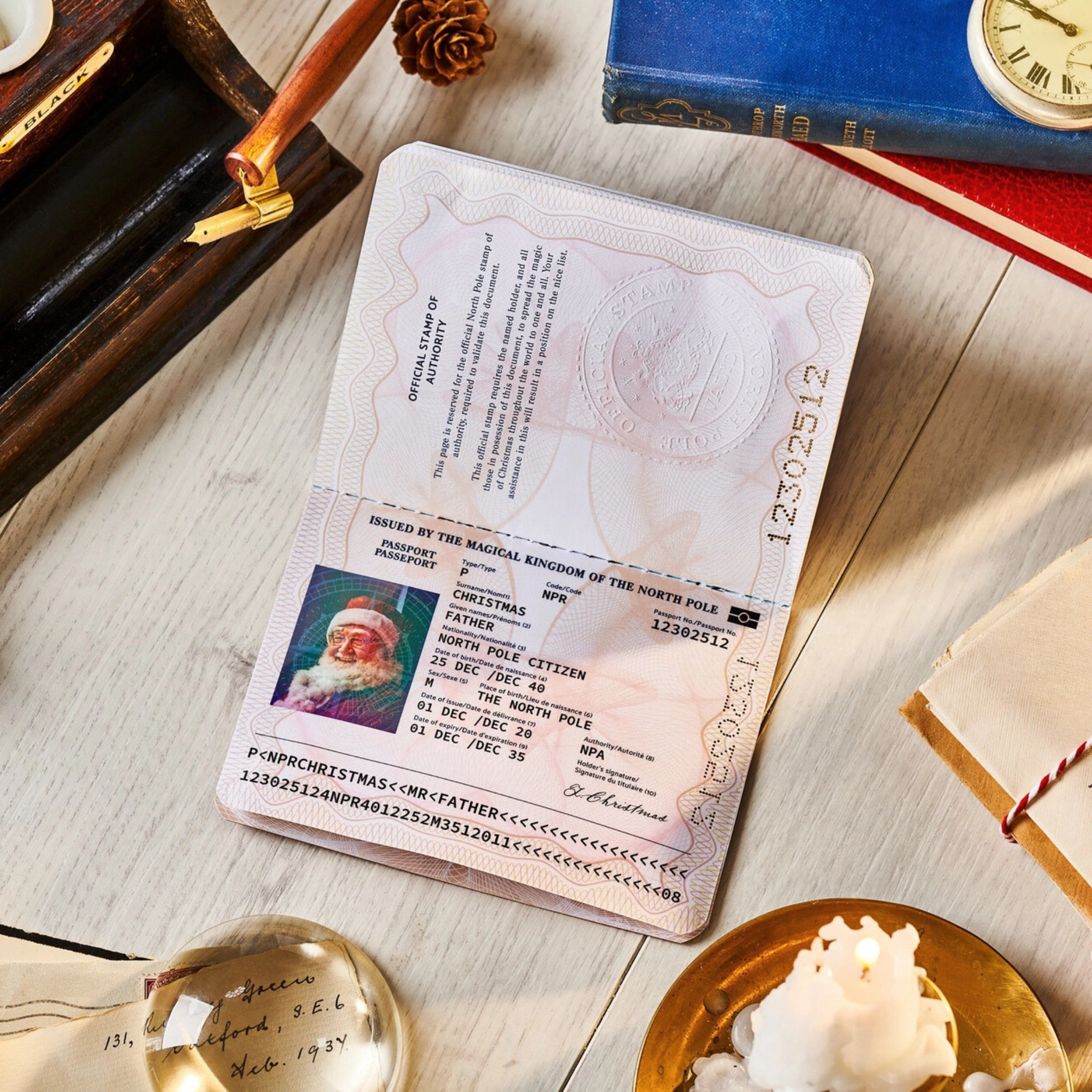 Imaginative Christmas gift - Santa's passport