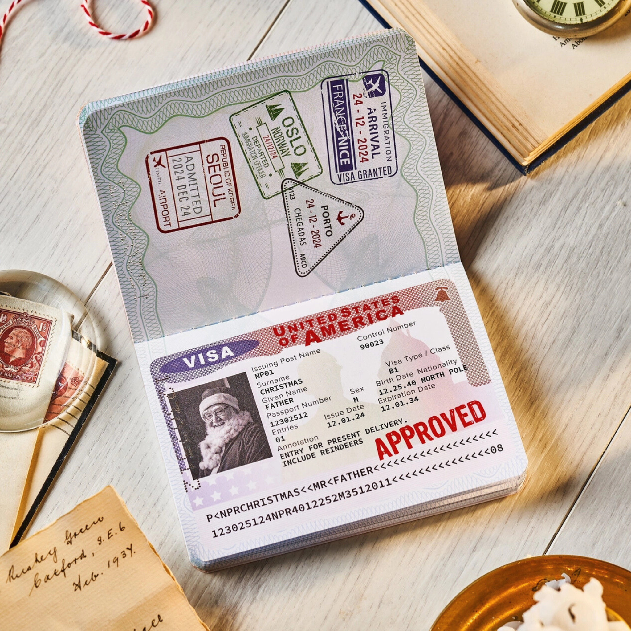Imaginative Christmas gift - Santa's passport