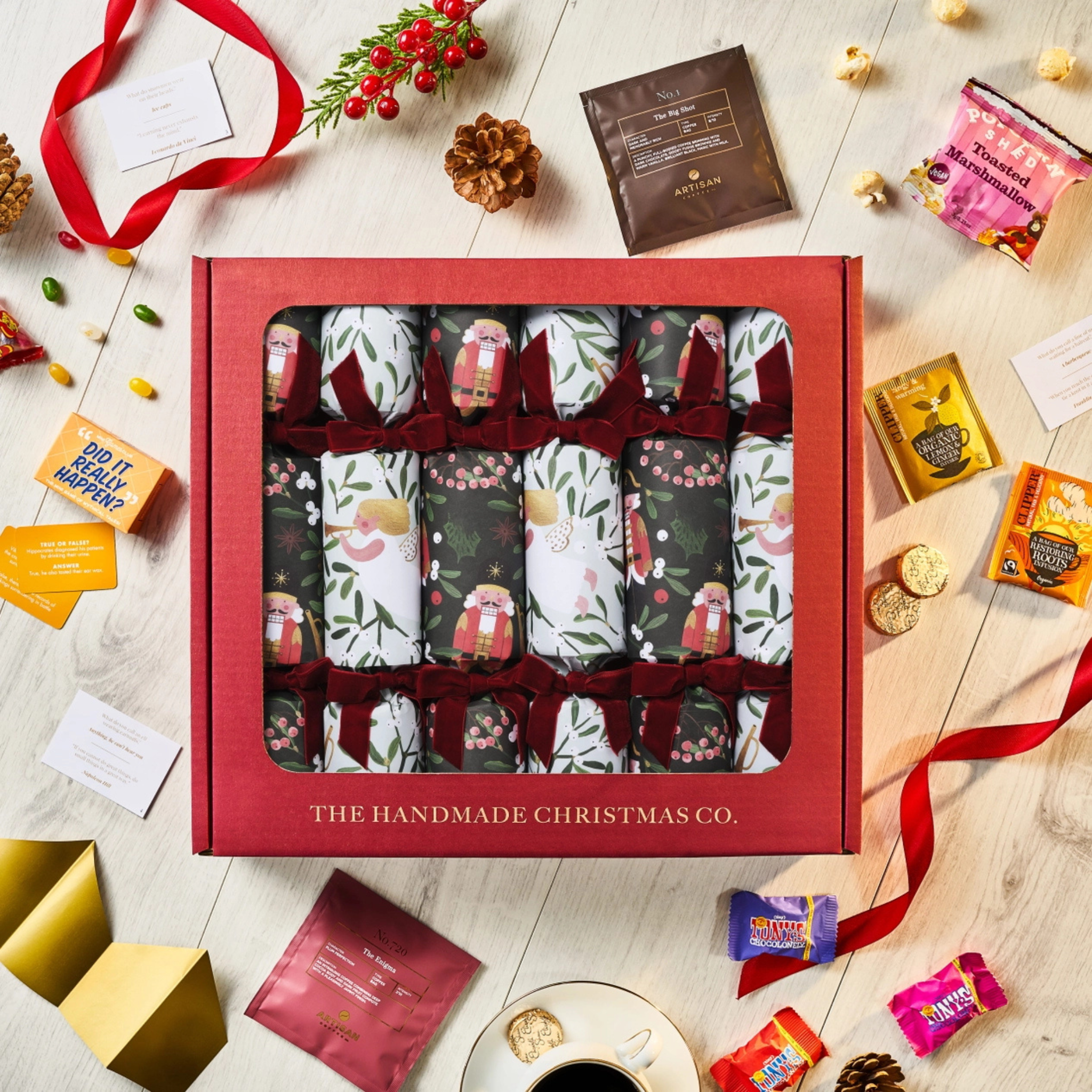 Beautiful handmade Christmas crackers imported from the UK