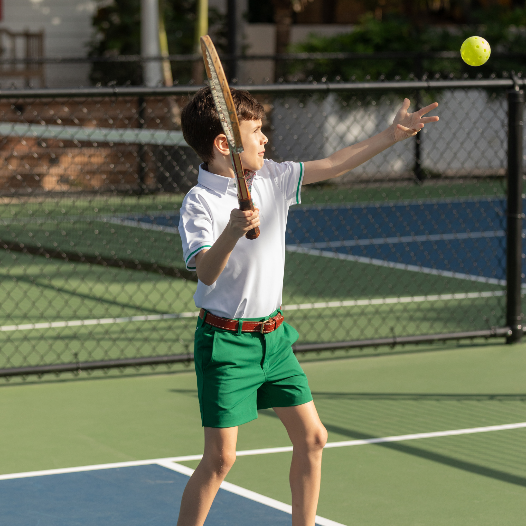 Henry Duvall Henley Polo for boys in lightweight performance fabric, wrinkle-resistant and stain-resistant classic preppy polo shirt for school and everyday wear.