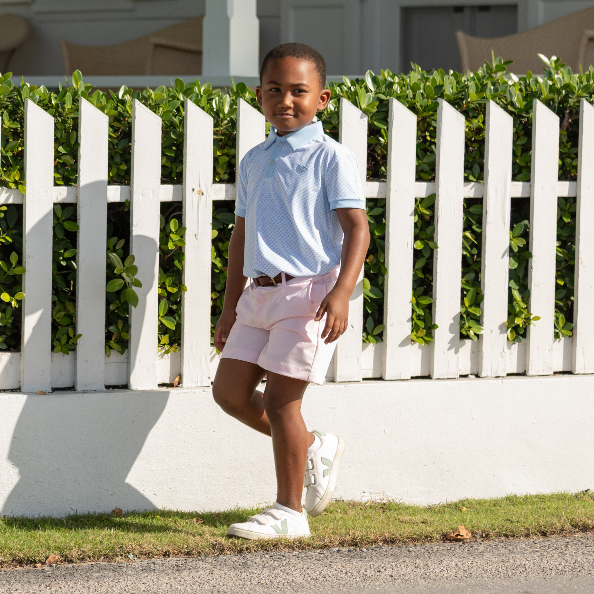Henry Duvall Match Point Polo for boys in lightweight performance fabric, wrinkle-resistant and stain-resistant classic preppy polo shirt for school and everyday wear.