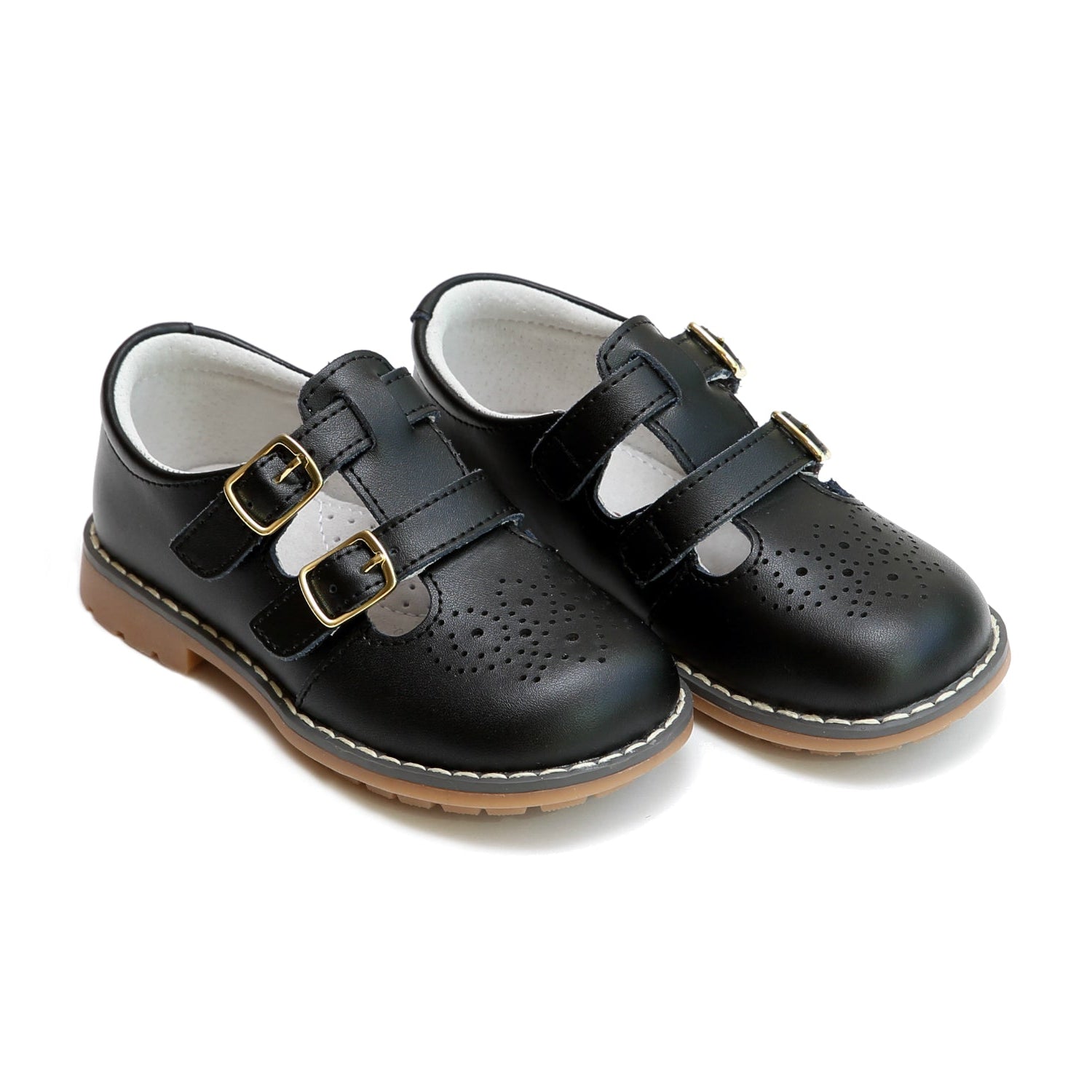 Beatrix English Double T-Strap Leather Mary Jane - Henry Duvall