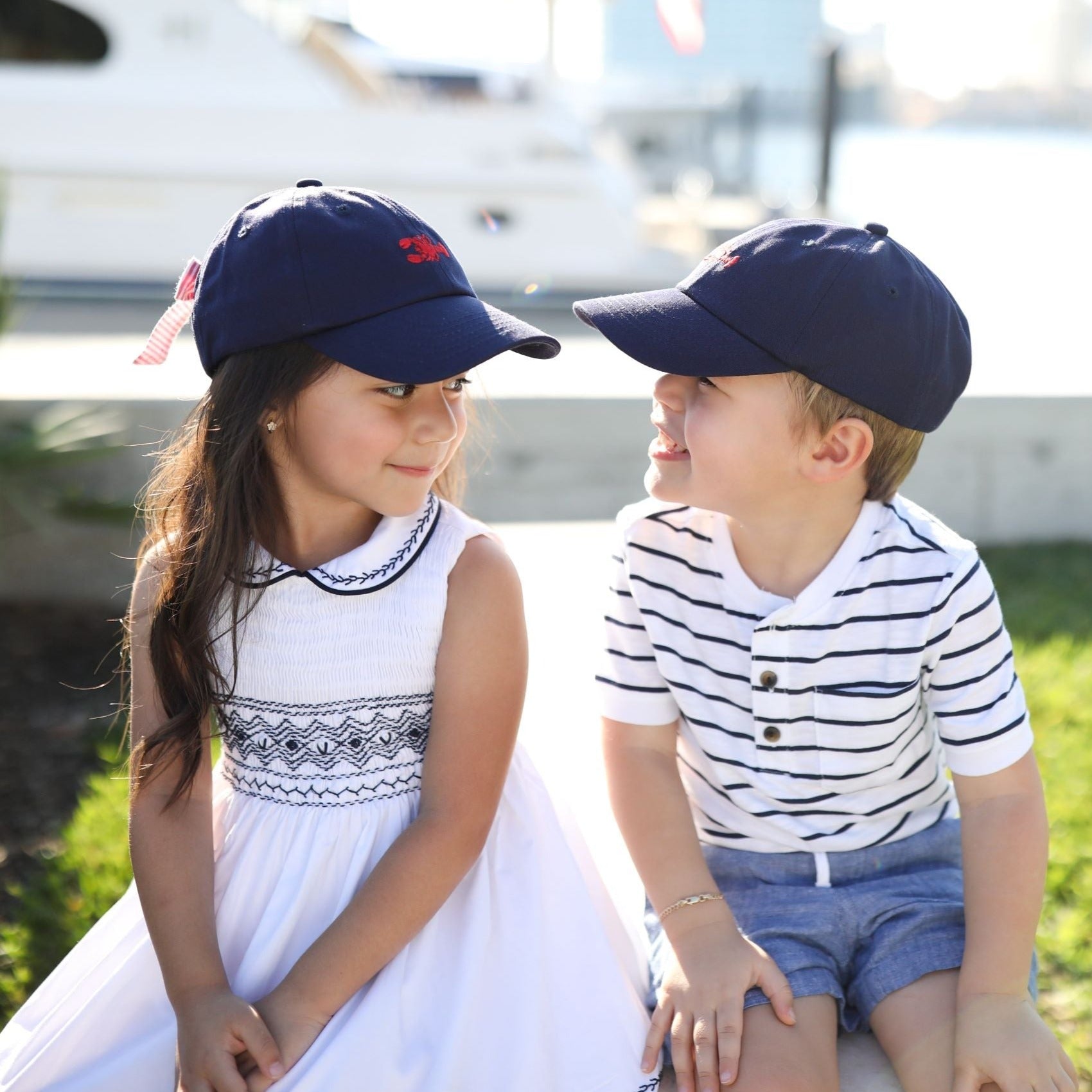 Lobster Bow Baseball Hat (Girls) - HENRY DUVALL