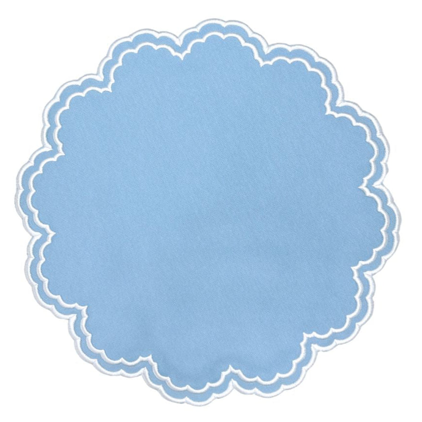 Bettina Placemat in Blue, Set of 4 - Henry Duvall