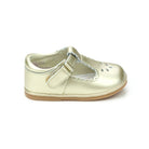 L’Amour Angel Dottie scalloped T-strap baby Mary Jane shoes in soft leather, perfect for early walkers and coordinating with Henry Duvall infant girl outfits