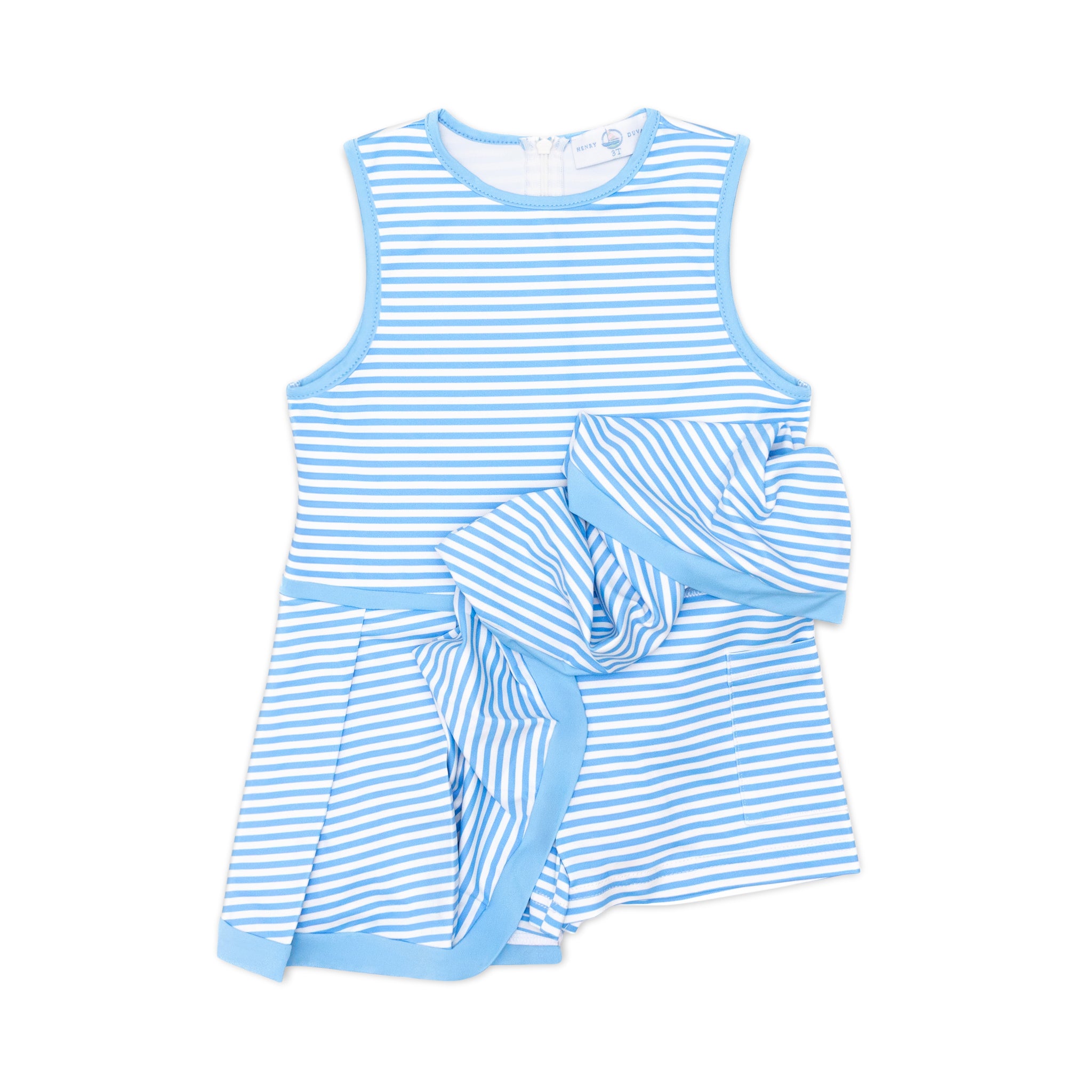 Henry Duvall Taft Tennis Dress for girls, classic preppy athletic dress with built-in shorts made from soft stretchy performance fabric for tennis and summer activities.