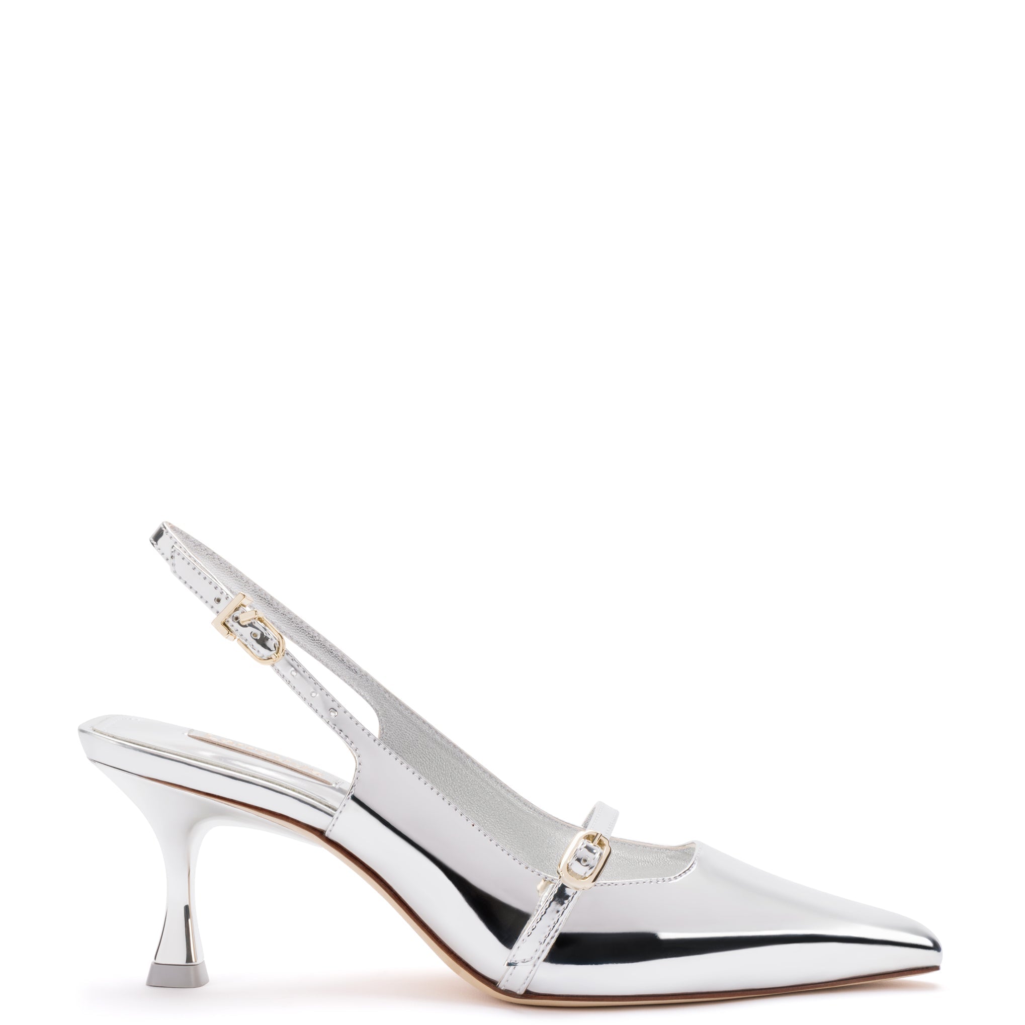 Ines Pump In Silver Specchio - Henry Duvall