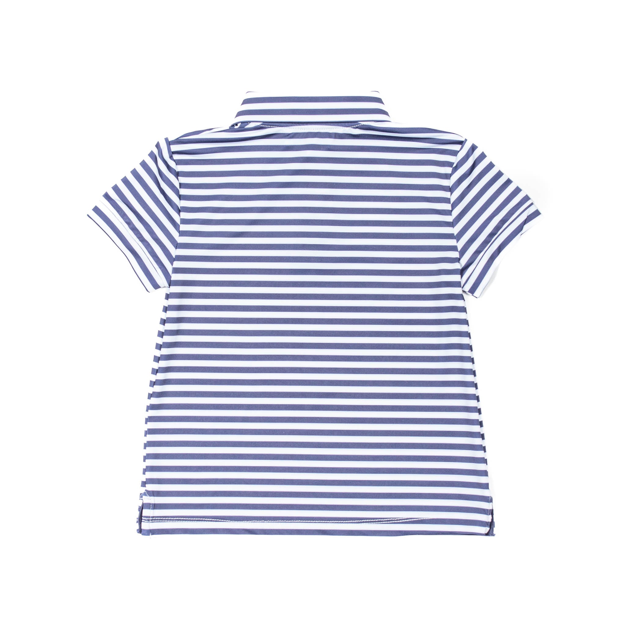 Match Point Polo in Navy & White Stripes - Henry Duvall