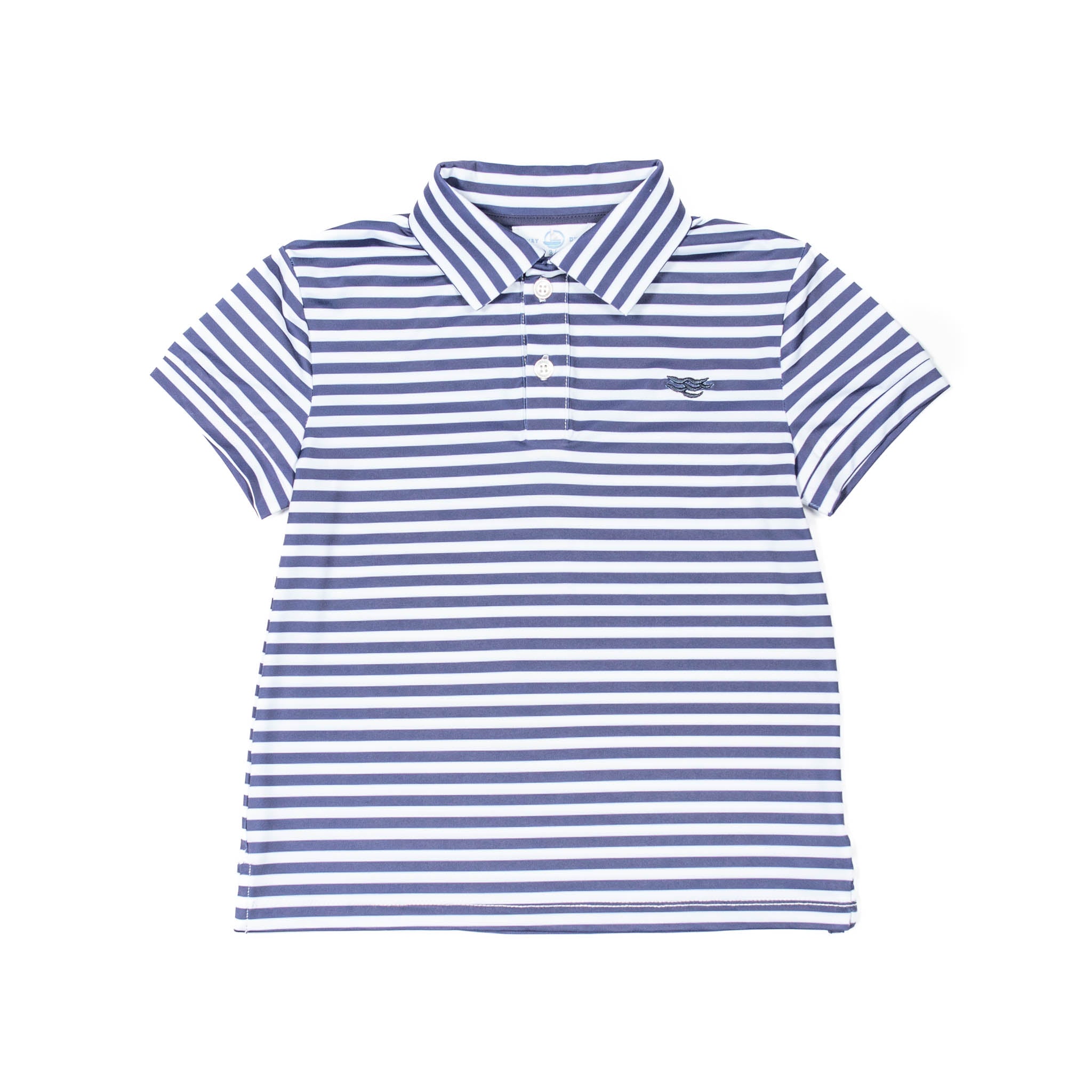 Match Point Polo in Navy & White Stripes - Henry Duvall