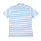 Men's Performance Polo in Blue & Pink Stripe - Henry Duvall