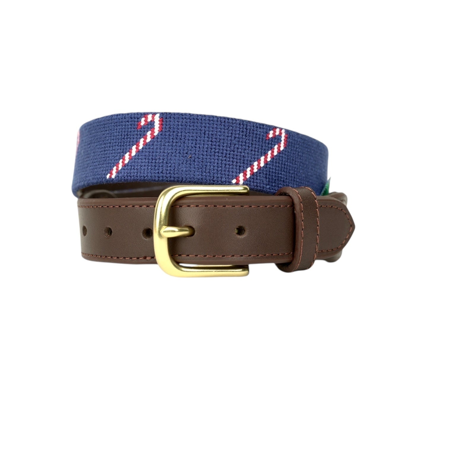 Candy Cane Children's Needlepoint Belt- Henry Duvall