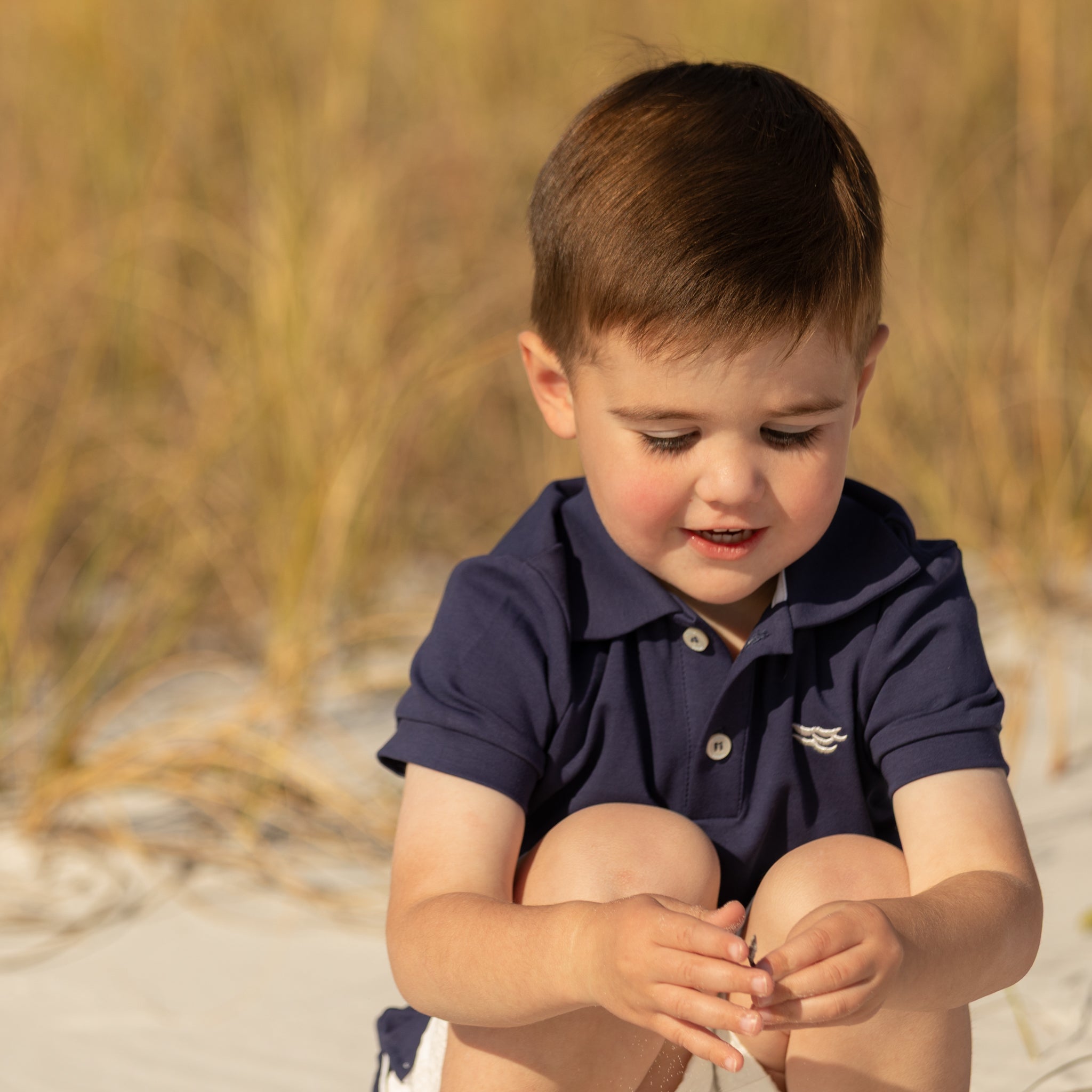Henry Duvall boys classic navy polo shirt, a timeless preppy polo designed for everyday wear.