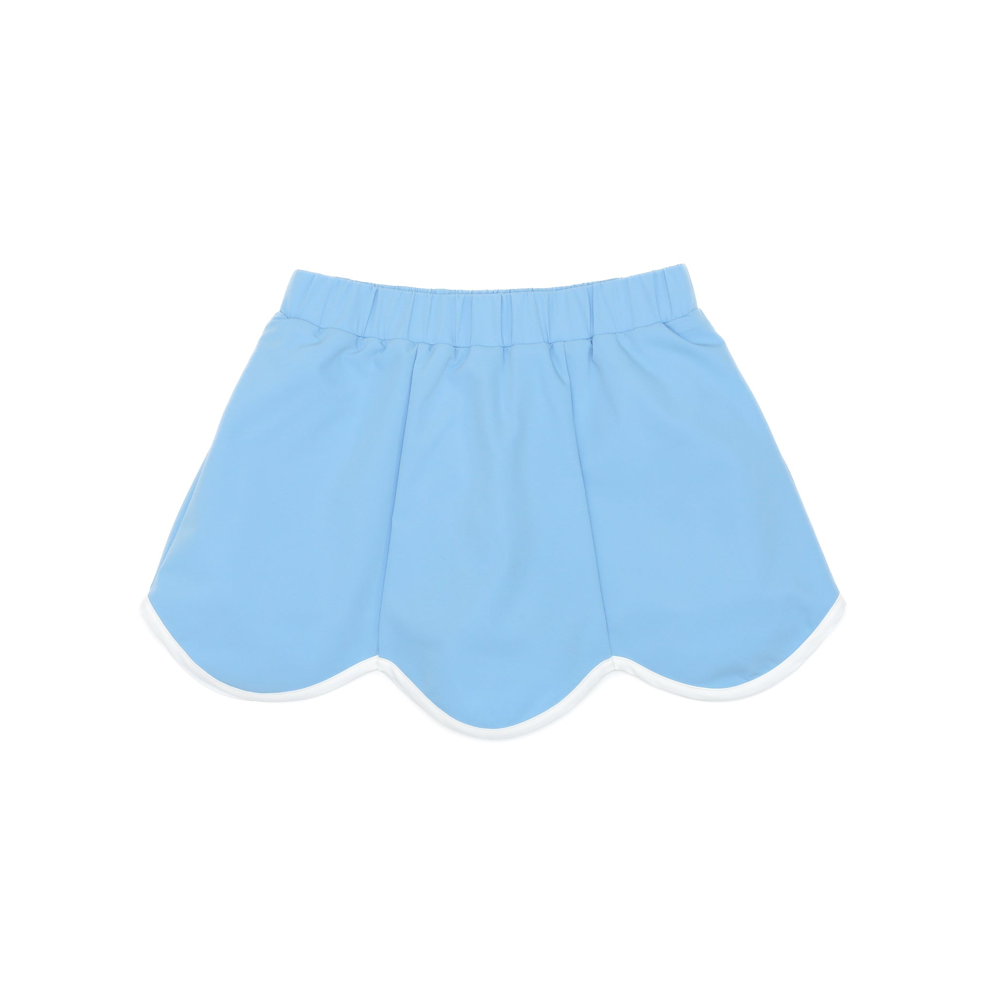 Henry Duvall Scalloped Skort in Fashion Club colors, performance fabric girls skort with scalloped hem, built-in shorts, and hidden pocket—designed by girls for back-to-school outfits