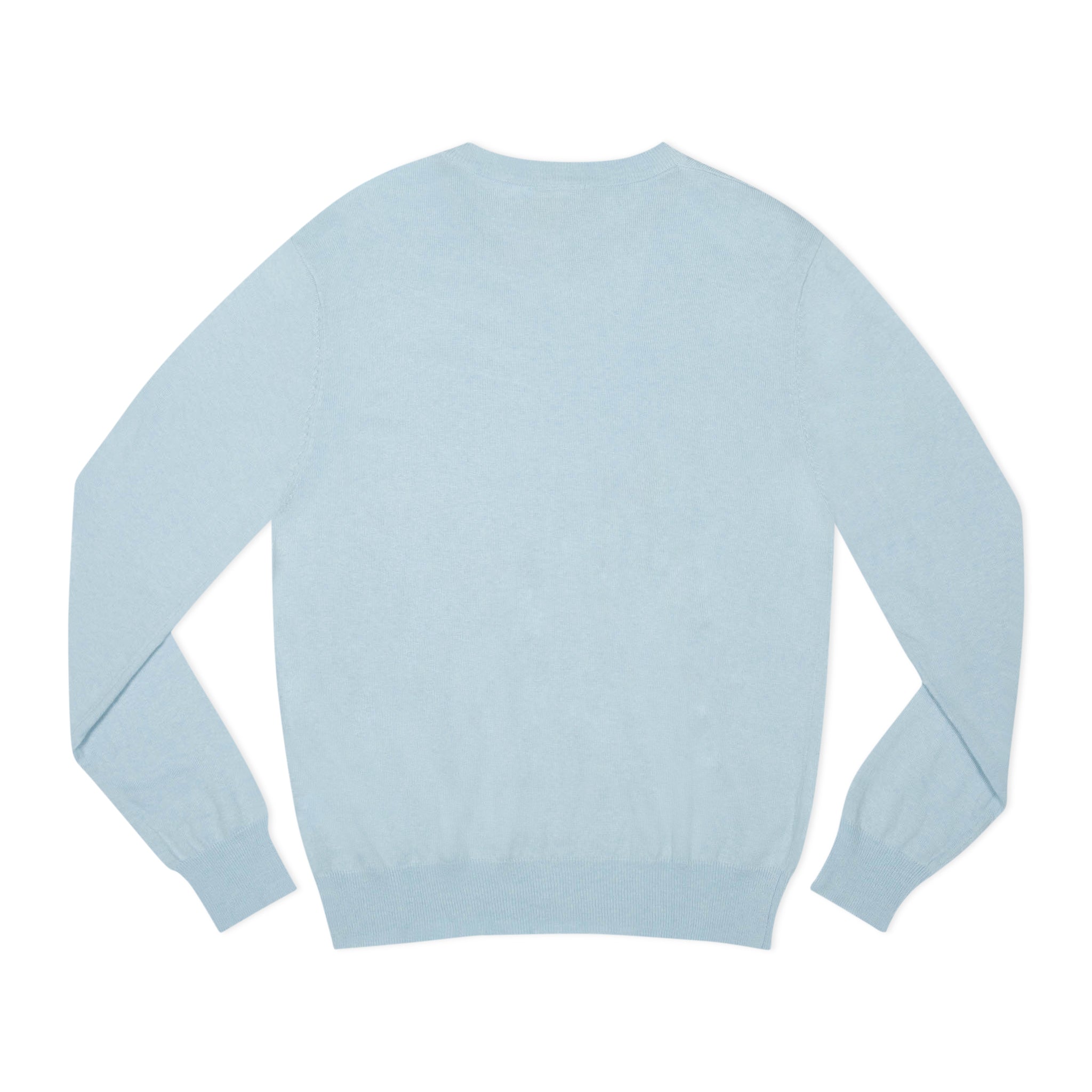 Men’s Bay Tree Blue crewneck sweater by Henry Duvall, soft anti-pilling knit perfect for fall family photos and matching children’s styles