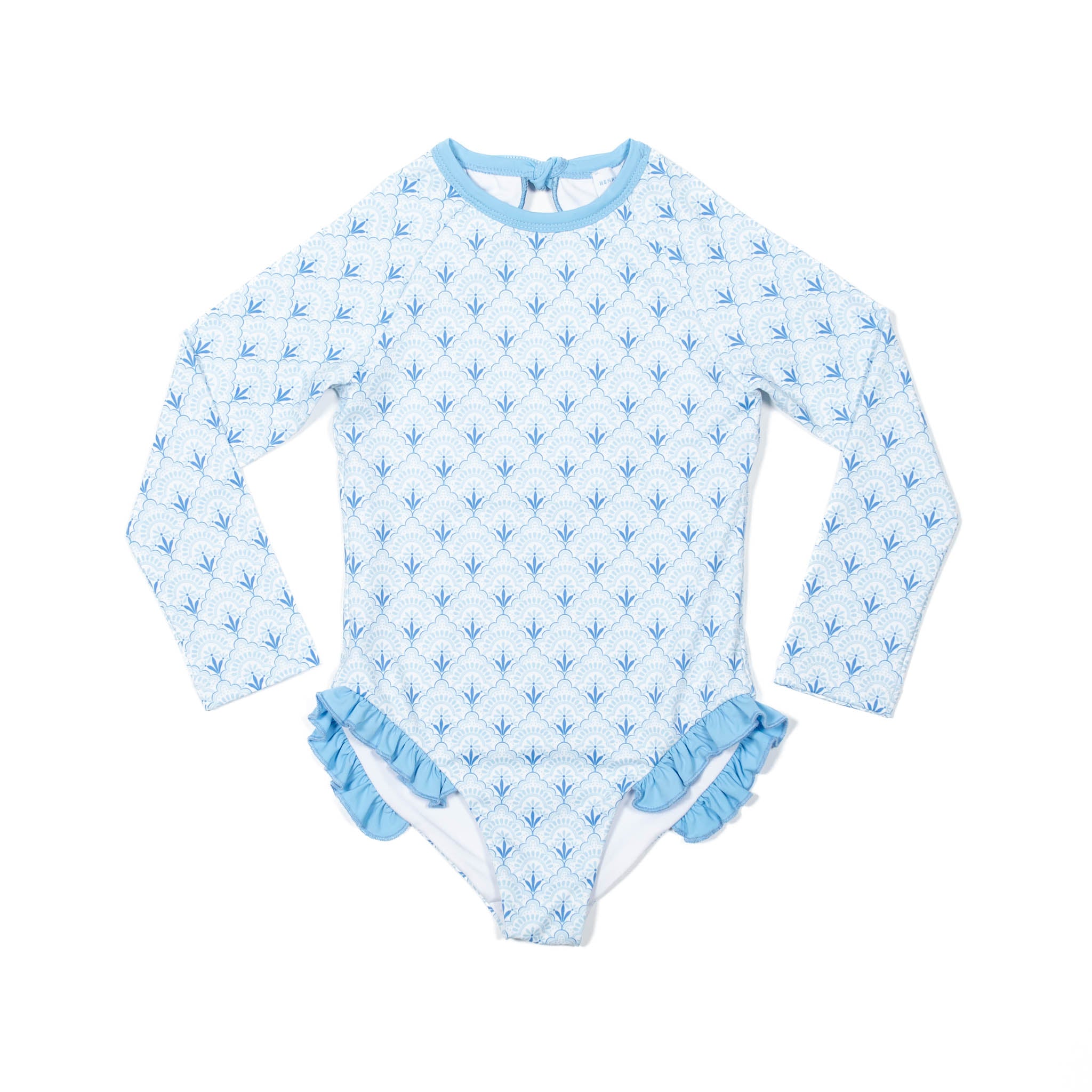 Reese Rashguard One Piece in Bermuda Blues - Henry Duvall