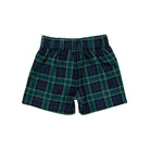 Boys holiday short set in Newbury Tartan with white poplin top and tartan trim, festive Christmas outfit for boys with coordinating sibling options