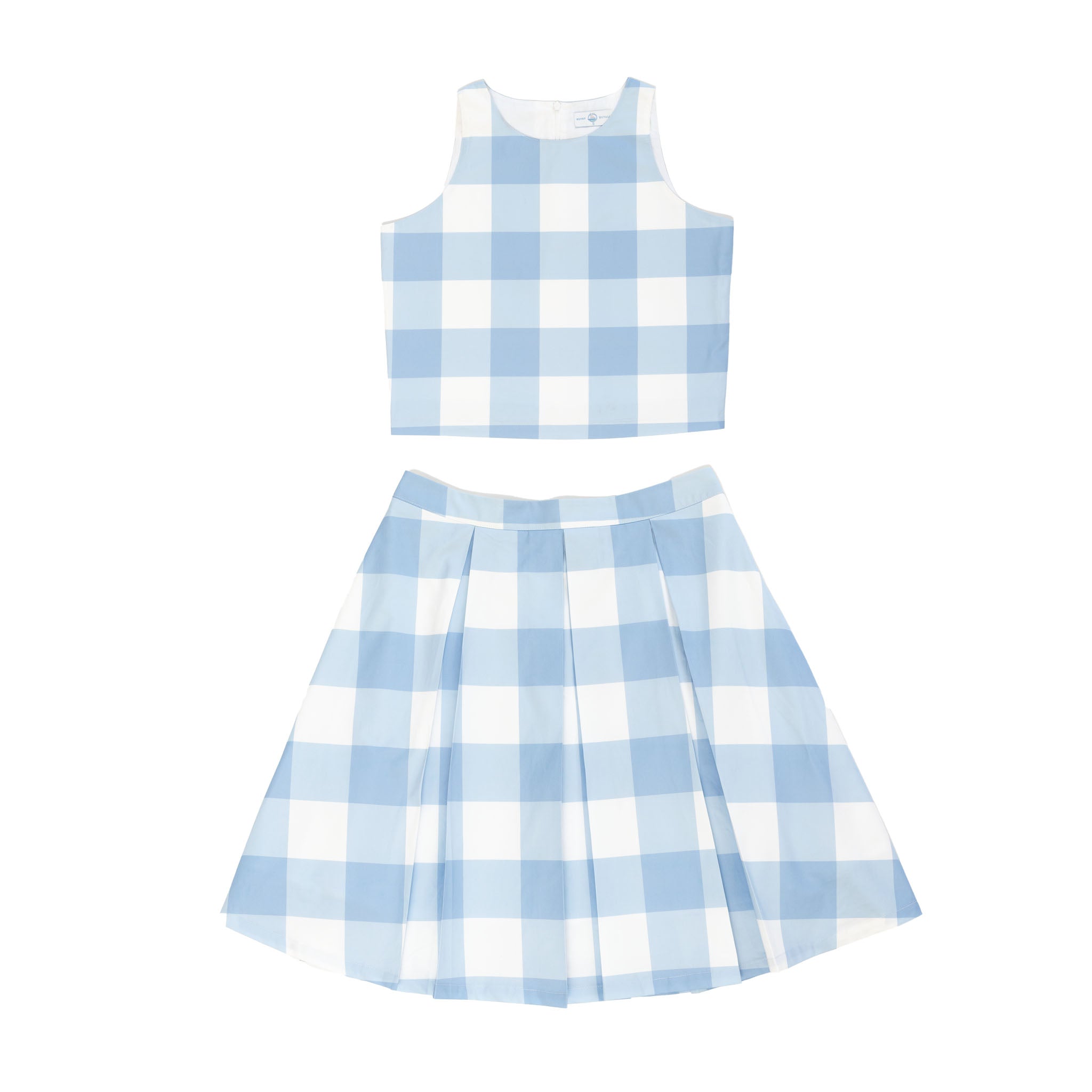 The Jackie Set in Breezy Blue Gingham - Henry Duvall