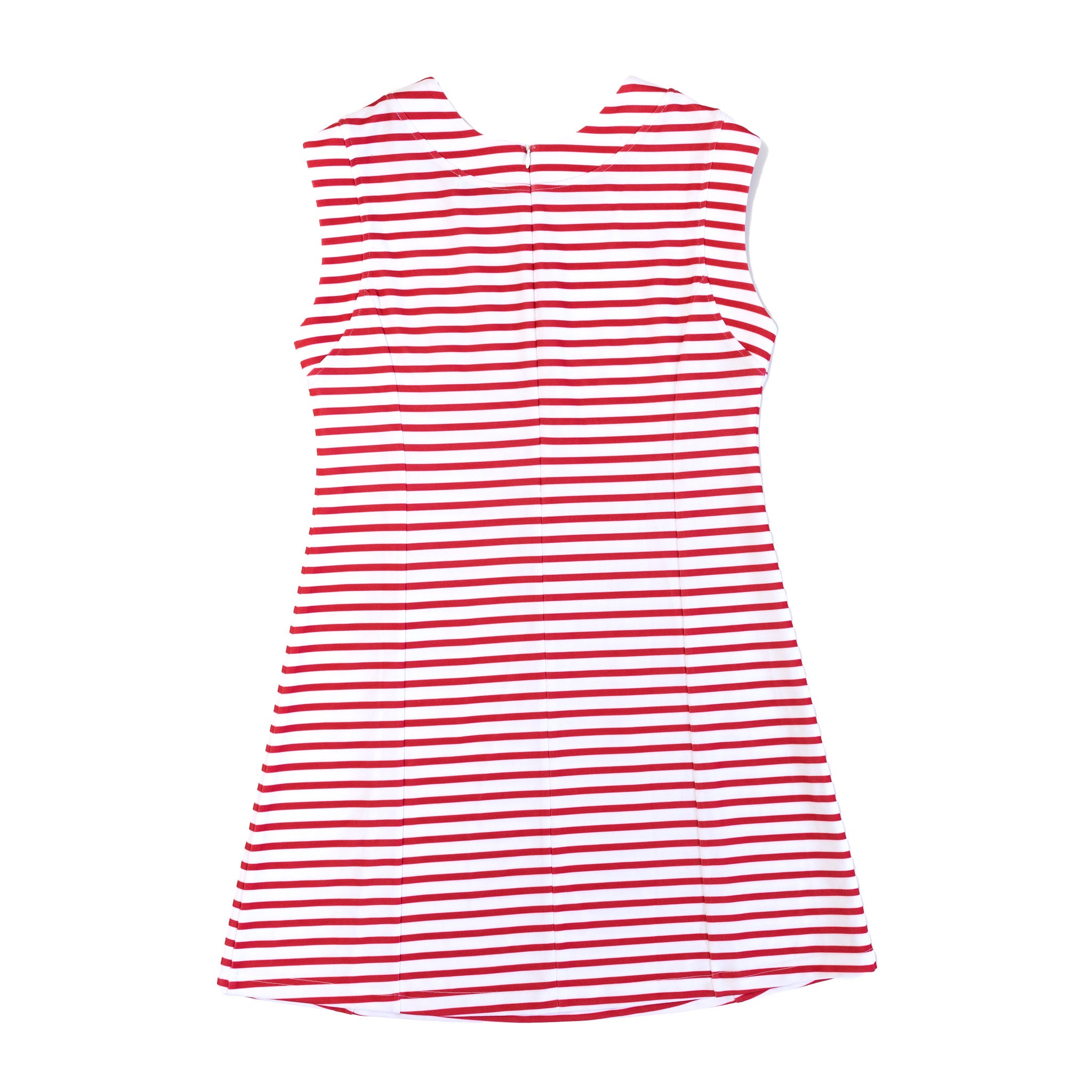 The Laine Dress in Rhode Island Red & White Stripe - Henry Duvall