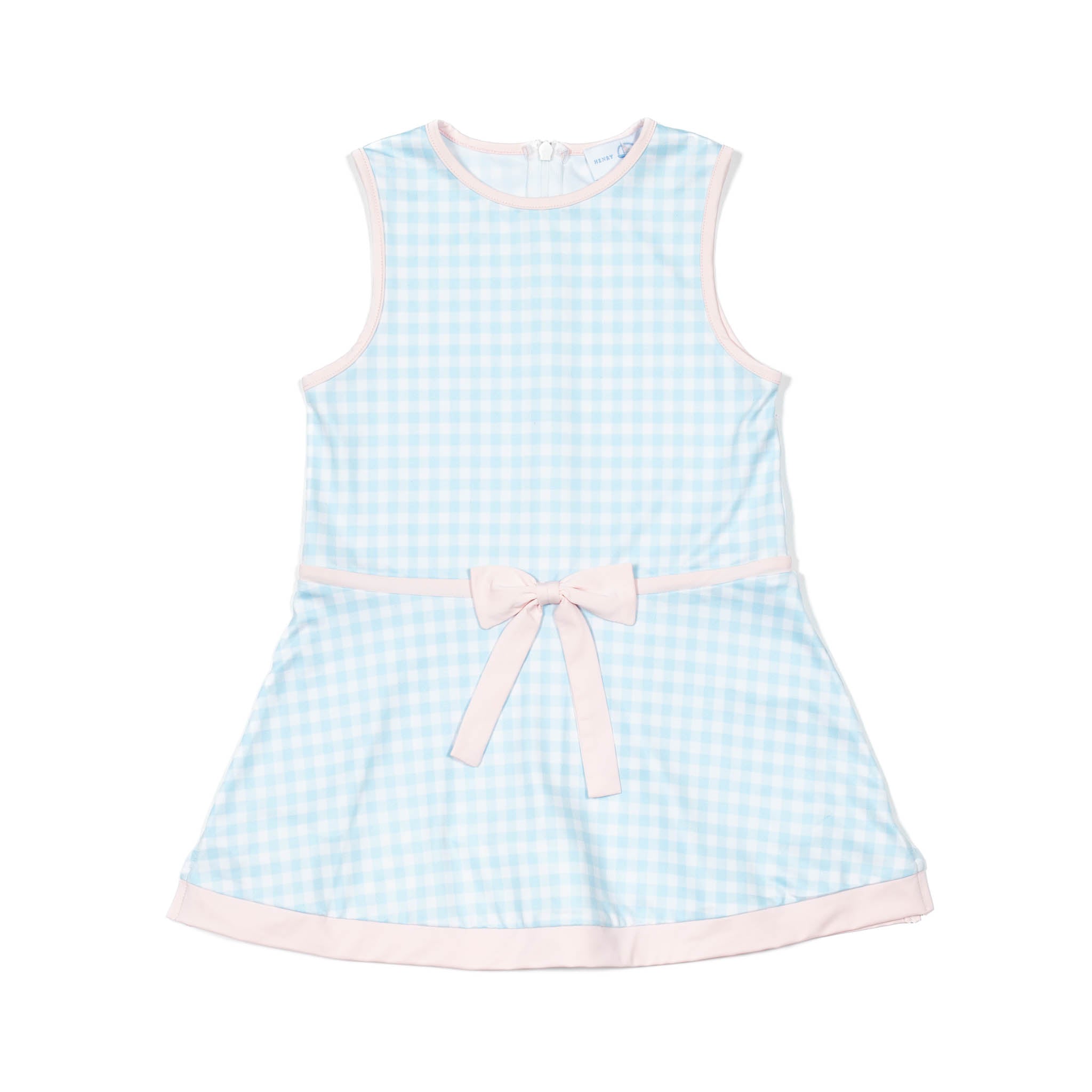 Taft Tennis Dress in Blue Gingham - Henry Duvall