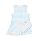 Taft Tennis Dress in Blue Gingham - Henry Duvall