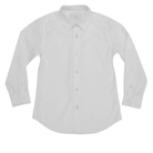 White bamboo boys button down shirt by Henry Duvall, soft and tagless with a comfortable fit for dressing up year-round