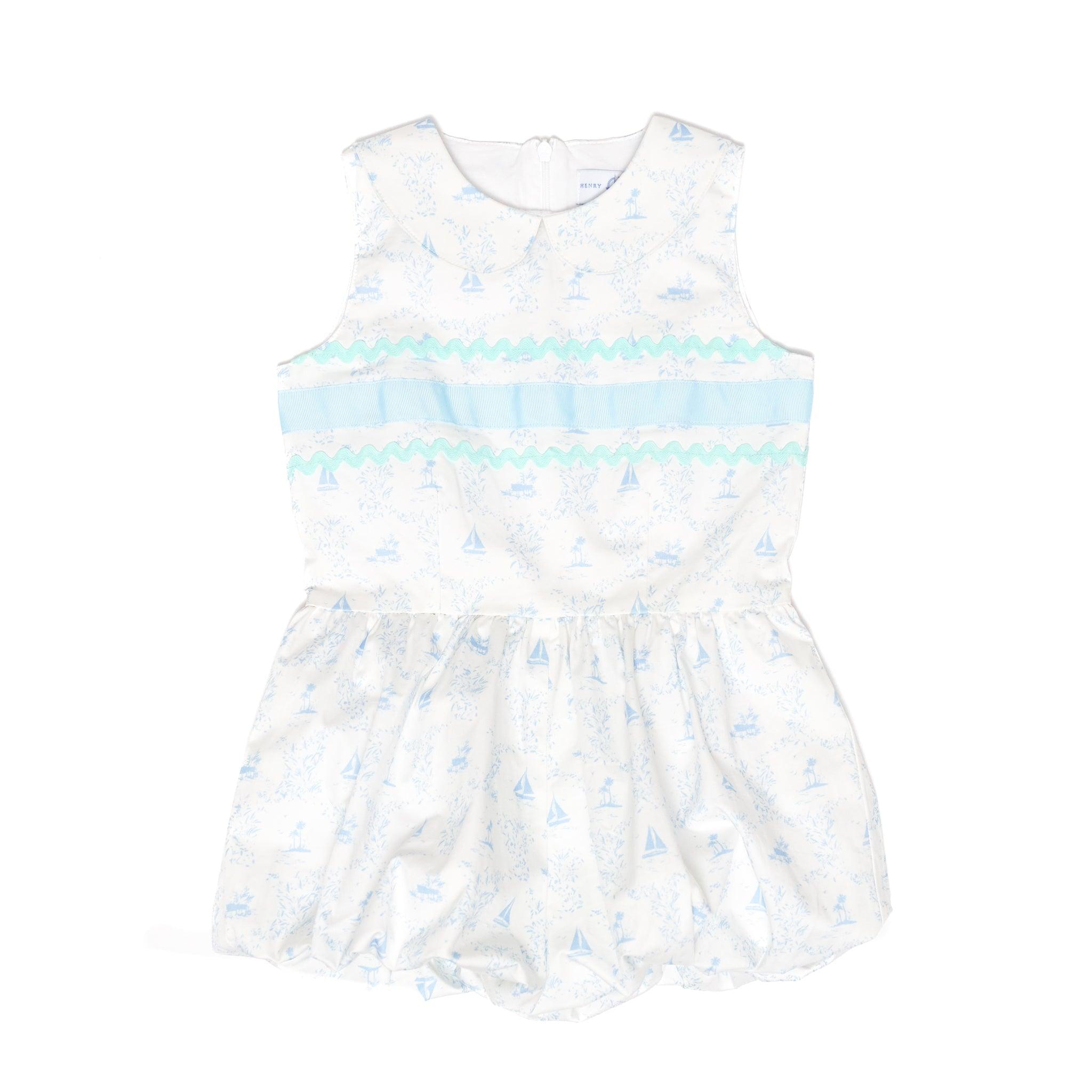 Gigi Romper in Tucker's Town Toile - Henry Duvall