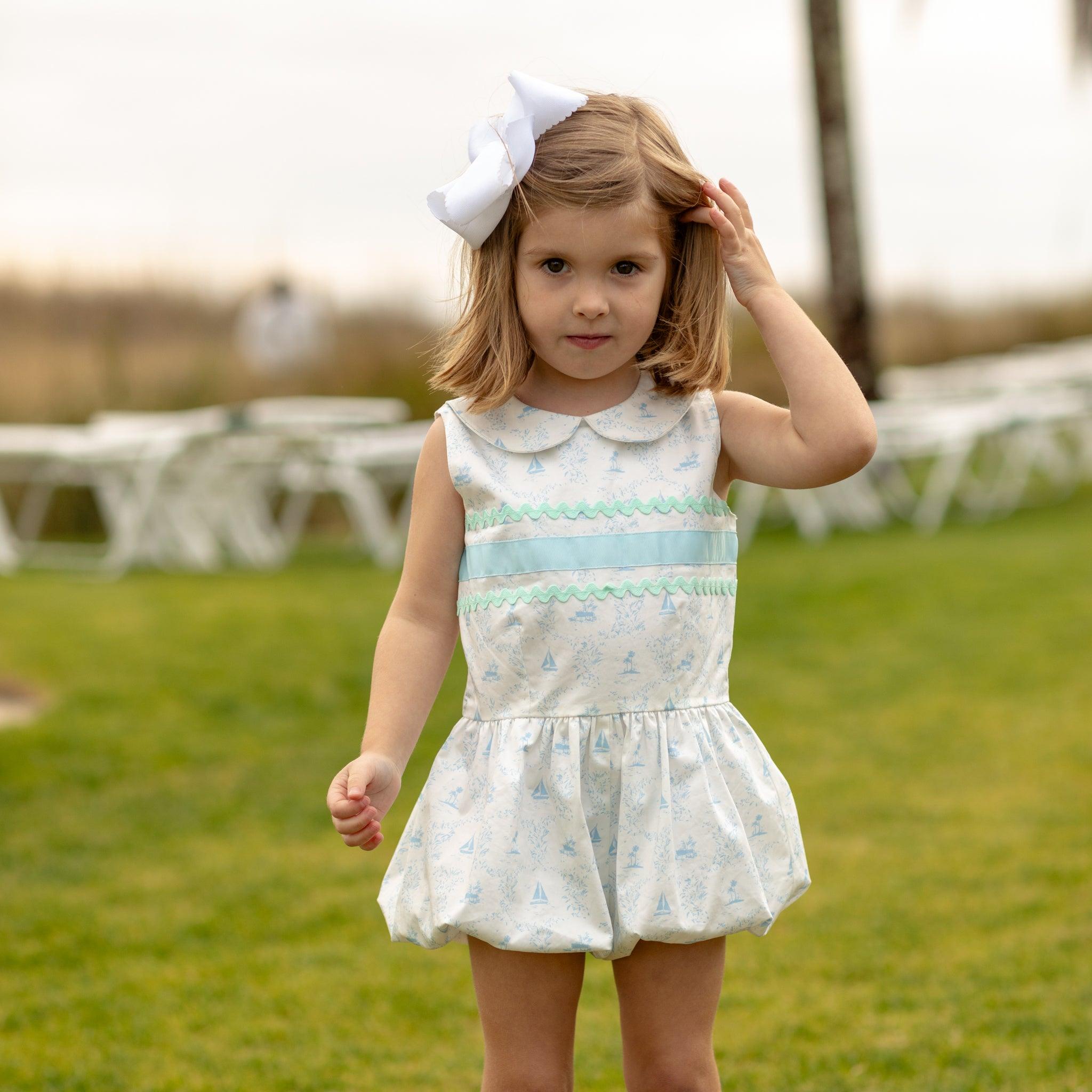 Gigi Romper in Tucker's Town Toile - Henry Duvall