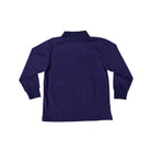 Henry Duvall boys' long sleeve polo shirt in Bay Tree Blue, soft pima cotton collared shirt with tagless design for comfort, classic fall boys' dress shirt alternative