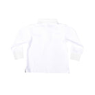 Henry Duvall boys' long sleeve polo shirt in Bay Tree Blue, soft pima cotton collared shirt with tagless design for comfort, classic fall boys' dress shirt alternative