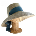 Mommy & Me Sun Hat Set - Wildflower & Palmetto - French Blue Grosgrain Ribbon - Henry Duvall