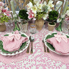 Bettina Napkin in Pink Gingham, Set of 4 - Henry Duvall