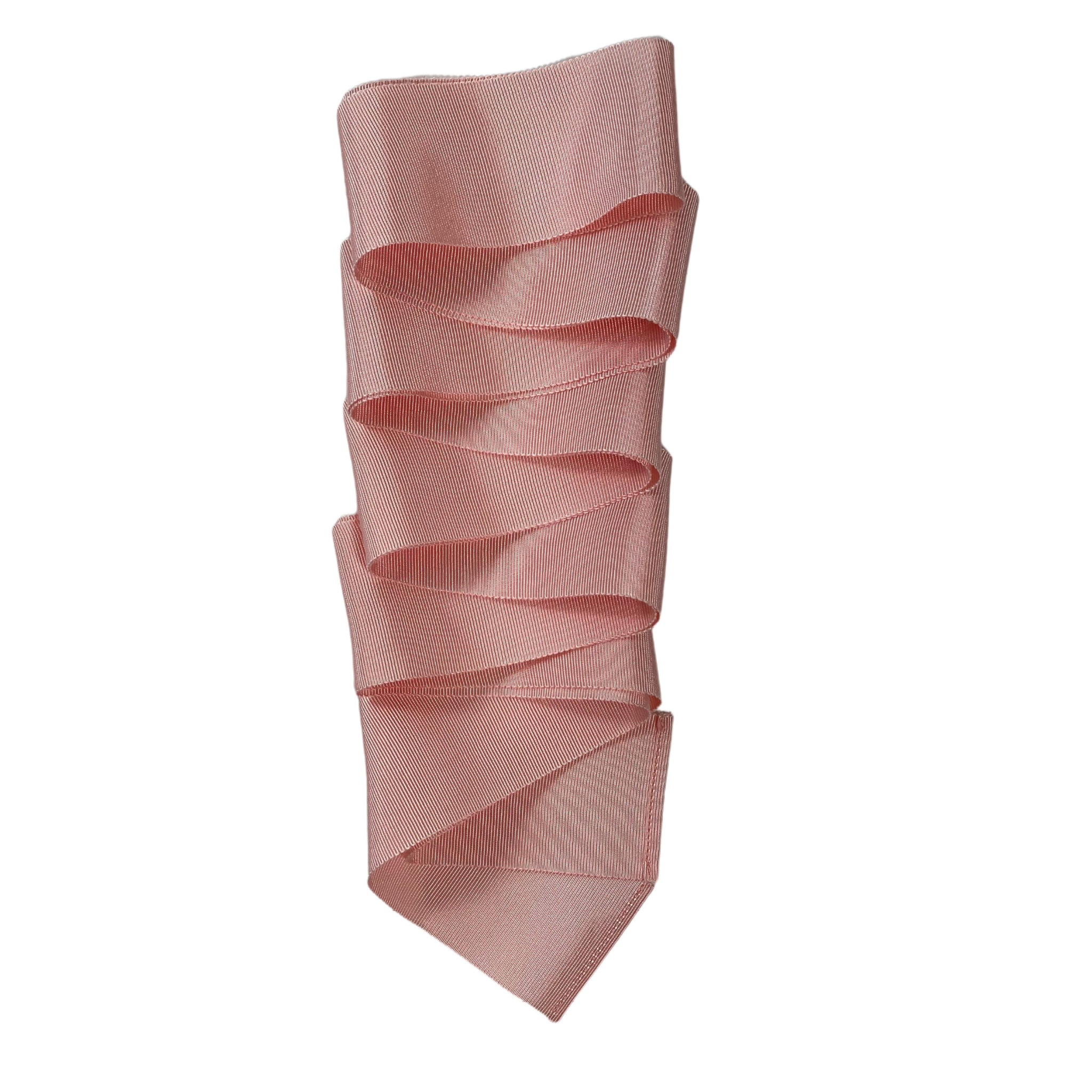 Pale Pink French Millinery Grosgrain Ribbon - Henry Duvall