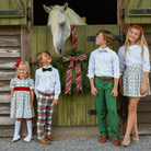Boys’ Baker Bow Tie in rich Grafton Green Velvet, featuring a classic pre-tied silhouette and adjustable neckband.