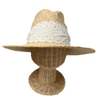 Oleander Sun Hat - Antique Eyelet Lace Ribbon - Henry Duvall