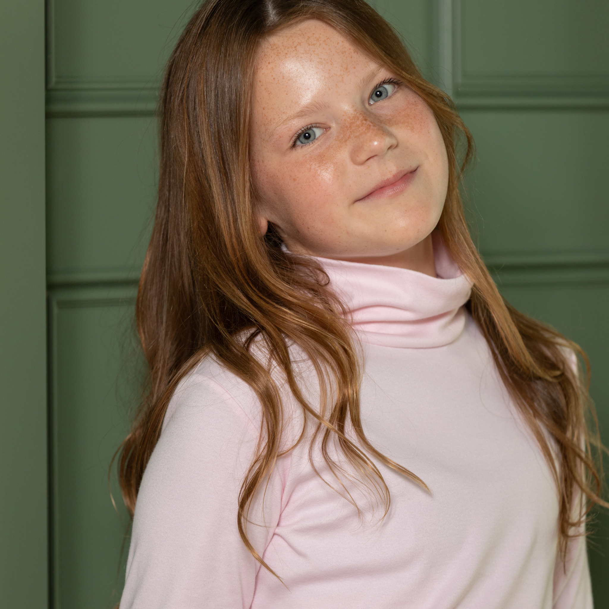 Henry Duvall classic unisex children’s turtleneck for boys and girls, designed for layering throughout fall and winter.