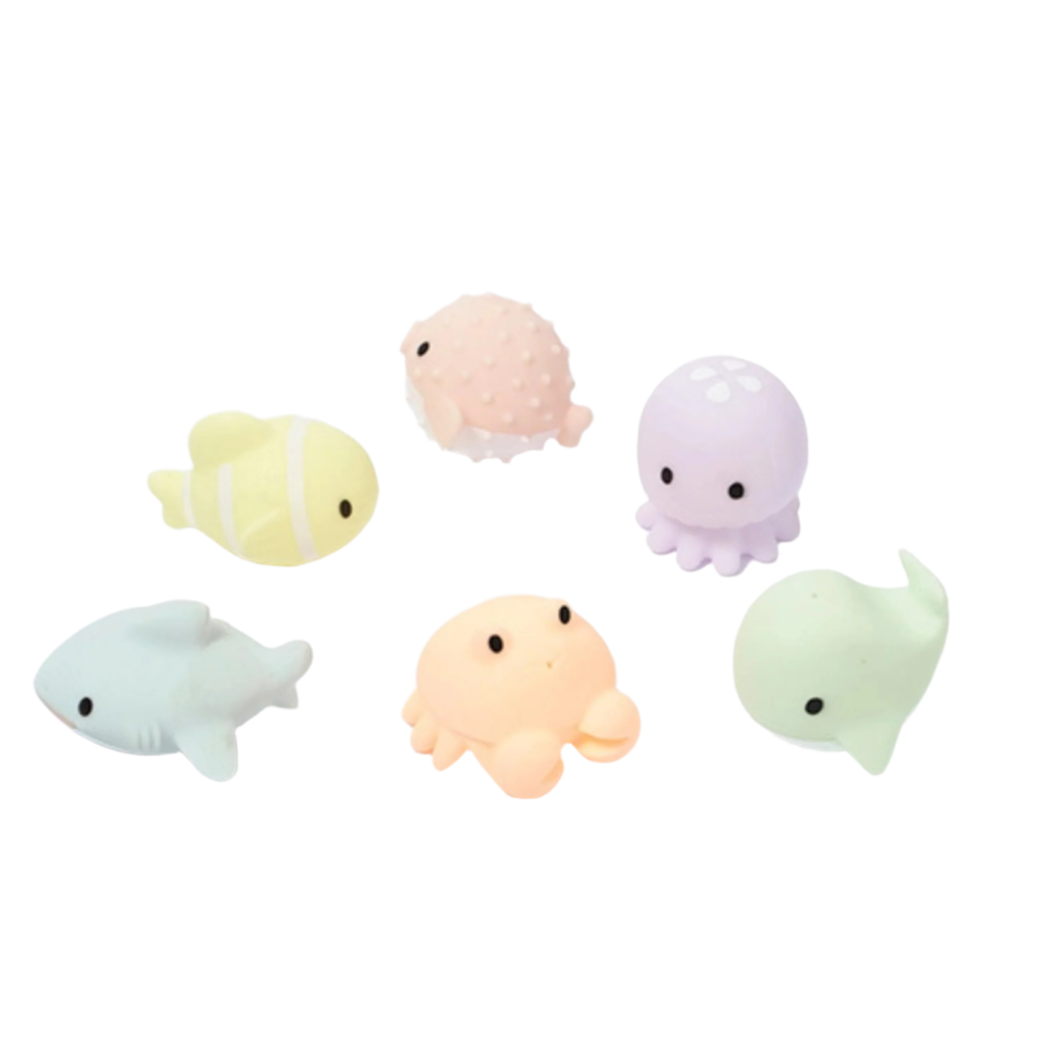 Sea Animal Splash Toys Ocean Friends Multi, Set of 6 - Henry Duvall