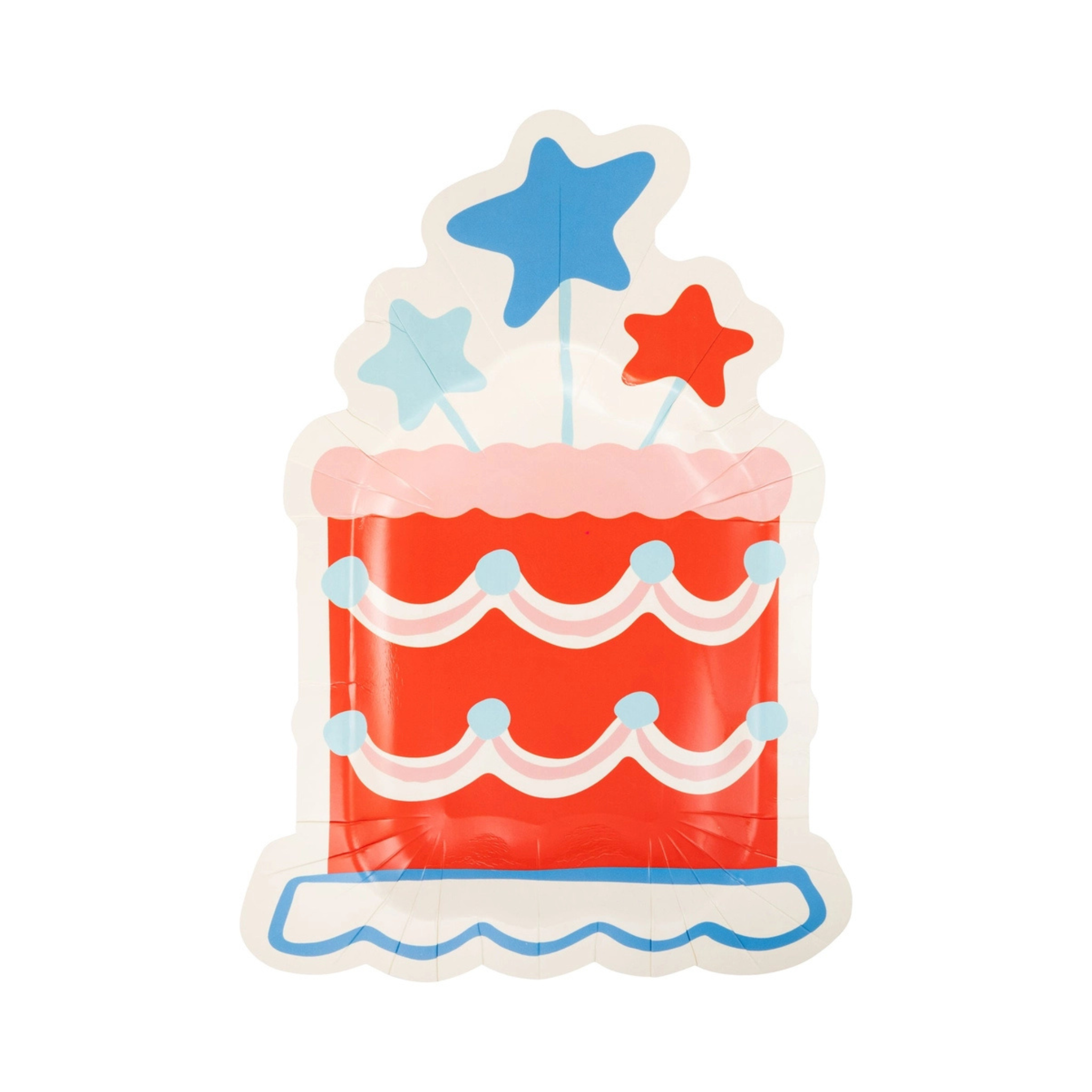 Summer Cake Shaped 11" Paper Plate - Henry Duvall