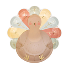 Thanksgiving turkey-shaped paper plates for kids – festive 9-inch disposable plates with fall colors for holiday meals